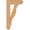 Ekena Millwork Funston Arts and Crafts Smooth Bracket w/ Offset Brace, Western Red Cedar, 5 1/2"W x 16"D x 28"H BKT0604X16X28FST03SWR - alternate 3